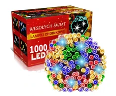 Happy People Kalėdinės lemputės 1000 led Kalėdinė girlianda Led 1000, 65 metrai Įvairių spalvų K-23