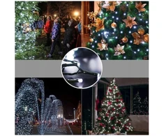 Happy People Kalėdinės lemputės 500 led Kalėdinė girlianda Led 500, 34 metrai Šaltai baltos spalvos K-31