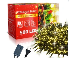 Happy People Kalėdinės lemputės 500 led Kalėdinė girlianda Led 500, 34 metrai Šiltai baltos spalvos K-7