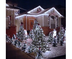 Happy People Lauko Kalėdinė girlianda 100 Led, 8 metrai Šaltai baltos spalvos Flash K-26