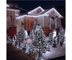 Happy People Lauko Kalėdinė girlianda 200 Led, 15 metrai Šaltai baltos spalvos Flash K-28