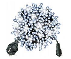 Happy People Lauko Kalėdinė girlianda 200 Led, 15 metrai Šaltai baltos spalvos Flash K-28