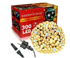 Happy People Lauko Kalėdinė girlianda 300 Led, 21 metrai Šiltai baltos spalvos Flash K-6
