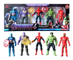 Keršytojų herojų figūrėlės- AVENGERS SPIDERMAN, HULK, IRON MAN, THANOS, Happy people