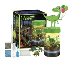 Kūrybinis rinkinys užsiaugink dinozaurų terariumo sodą pats, Happy People M-112