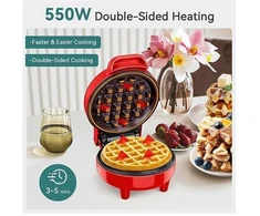 Mini vaflinė su neprikimbančia danga 550W, Happy people HP-GS