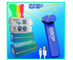 Ore skraidanti virvelė šviečianti tamsoje Ku-String, spalvota Happy people HP-GS1