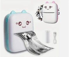 Spausdintuvas mini cat terminis mėlynas happy people DU-12