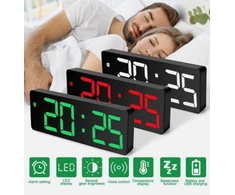 Stalinis naktinis laikrodis šviečiantis LED Happy people M-75