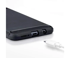 Riposo Dėklas „CARBON'' įvairiems telefonų modeliams, juodas SAMSUNG GALAXY S21 ULTRA/S30 ULTRA