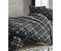 Riposo FLANELĖS patalynės komplektas ASK Juodas 200x200 cm