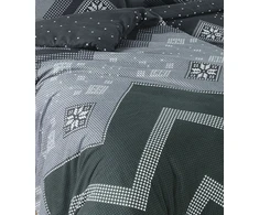 Riposo FLANELĖS patalynės komplektas FREYE OLIVE 200x220 cm