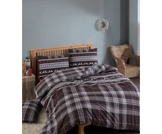 Riposo FLANELĖS patalynės komplektas NOELLE BORDEAUX 200x200 cm