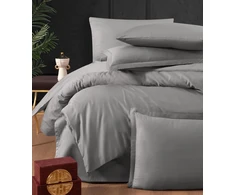 Riposo LUXURY Satino medvilnės patalynės komplektas LUCCA ASH 200x200 cm