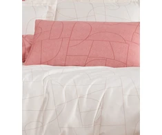 Riposo Premium satino medvilnės patalynės komplektas NORDIC Rožinis 200x220 cm