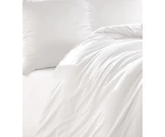 Riposo PREMIUM Satino medvilnės patalynės komplektas Baltas 140x200 cm