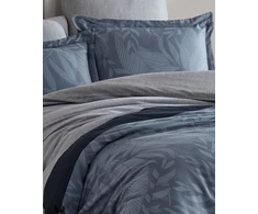 Riposo PREMIUM satino medvilnės patalynės komplektas RITA DENIM 200x220 cm