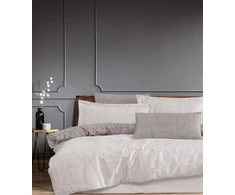 Riposo Premium satino medvilnės patalynės komplektas NORDIC Pilkas 200x200 cm