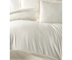 Riposo PREMIUM Satino medvilnės patalynės komplektas STRIPE CREAM 200x200 cm
