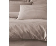 Riposo Premium satino medvilnės patalynės komplektas MODEST - CAMEL 200x200 cm