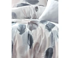 Riposo Premium satino medvilnės patalynės komplektas TUY Pilkas 200x220 cm