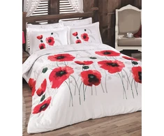Riposo Premium satino medvilnės patalynės komplektas GELINCIK Raudonas 200x200 cm
