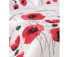 Riposo Premium satino medvilnės patalynės komplektas GELINCIK Raudonas 200x200 cm