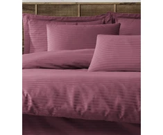 Riposo PREMIUM Satino medvilnės patalynės komplektas MODEST - PLUM 200x220 cm