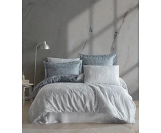 Riposo Premium satino medvilnės patalynės komplektas PIETRO ICE 200x220 cm