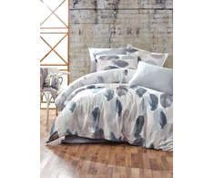 Riposo Premium satino medvilnės patalynės komplektas TUY Pilkas 200x220 cm