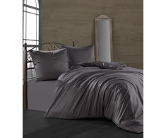 Riposo Premium satino medvilnės patalynės komplektas ANTHRACITE 200x220 cm