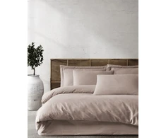 Riposo Premium satino medvilnės patalynės komplektas MODEST - CAMEL 200x200 cm