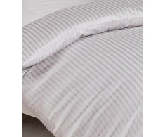 Riposo PREMIUM Satino medvilnės patalynės komplektas STRIPE Pilkas