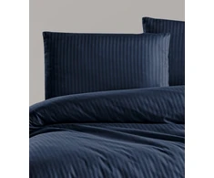 Čiužinys Riposo Premium satino pagalvės užvalkalas Stripe Navy 40x60 cm