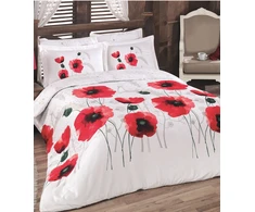 Riposo Premium satino pagalvės užvalkalas Gelincik Raudona 50x70 cm