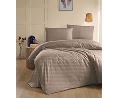 Riposo Premium satino pagalvės užvalkalas Stripe Mink 50x70 cm