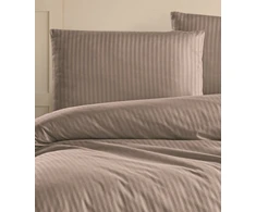 Riposo Premium satino pagalvės užvalkalas Stripe Mink 50x70 cm