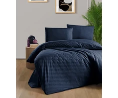 Čiužinys Riposo Premium satino pagalvės užvalkalas Stripe Navy 40x60 cm