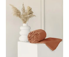 Riposo PREMIUM Satino paklodė be gumos Mocha Mousse 200x220 cm