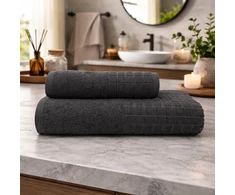 RIPOSO rankšluostis Jacquard Anthracite 50x100 cm