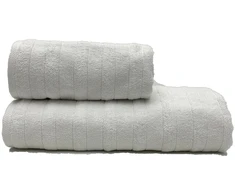 RIPOSO rankšluostis Jacquard baltas 50x90 cm