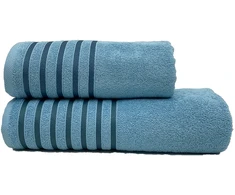 RIPOSO rankšluostis Mėlyna stripe turquoise 70x140 cm