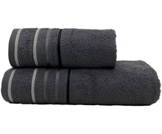 RIPOSO rankšluostis Stripe Anthracite 70x140 cm