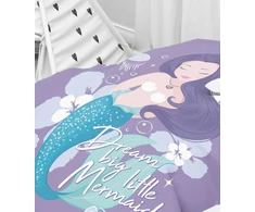Riposo RENFORCE Digital medvilnės vaikiškas patalynės komplektas LITTLE MERMAID 140x200 cm