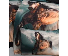 Riposo RENFORCE Digital medvilnės vaikiškas patalynės komplektas HORSE GALLOPING