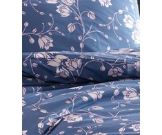 Riposo RENFORCE medvilnės patalynės komplektas LUKE NAVY 200x220 cm