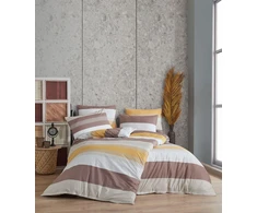 Riposo RENFORCE medvilnės patalynės komplektas JERRY Oranžinis 200x220 cm