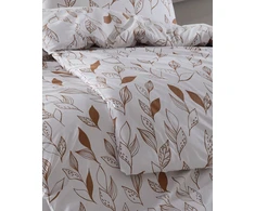 Riposo RENFORCE medvilnės patalynės komplektas MONACO BROWN 200x200 cm