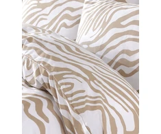 Riposo RENFORCE medvilnės patalynės komplektas ALBERT BEIGE 200x200 cm