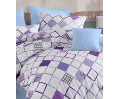 Riposo Renforce medvilnės patalynės komplektas Sion V4 Lilac 200x200 cm